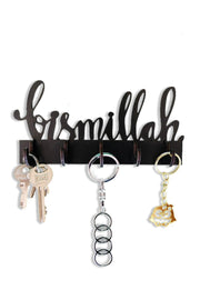 Decorative Keychain Hanger Religious Bismillah Hallway Wall Key Organizer Keychain Hanger Organizer - Swordslife