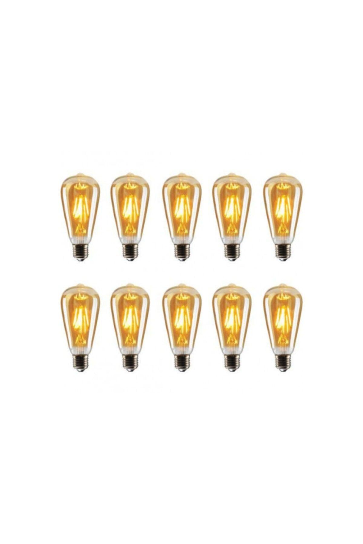 Decorative Led Bulb 10 Pack St64 Amber 4