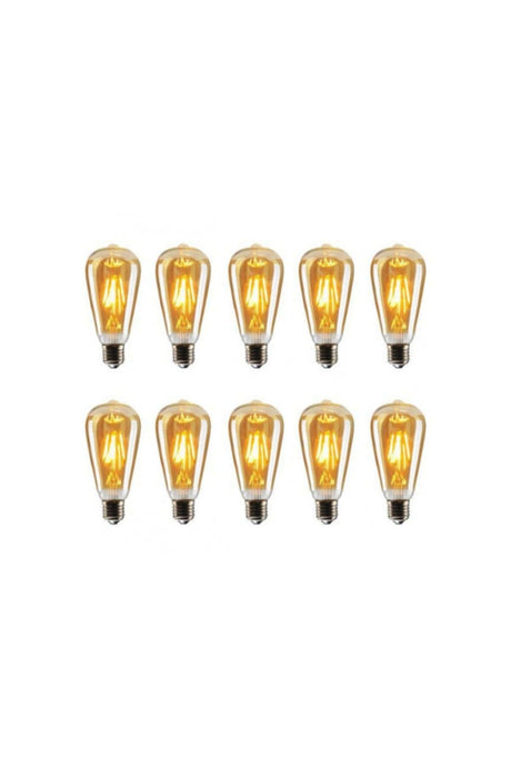 Decorative Led Bulb 10 Pack St64 Amber 4