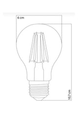 Decorative Led Bulb A60 E27 Transparent Glass Yellow