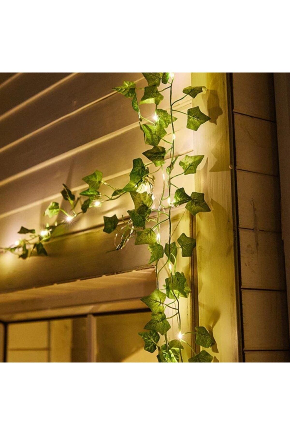 Decorative Led Lighted Green Leaf Artificial