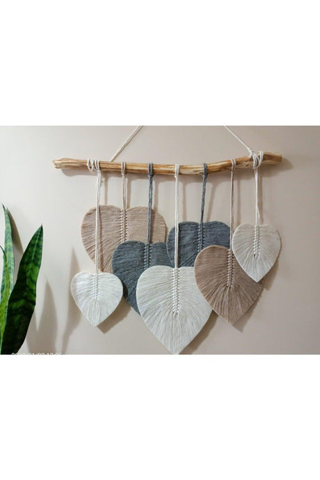 Decorative Macrame Room Balcony Wall Decoration Beige Gray Cream - Swordslife