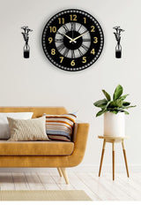 Decorative Mirrored Wall Clock + Vase Painting - Swordslife
