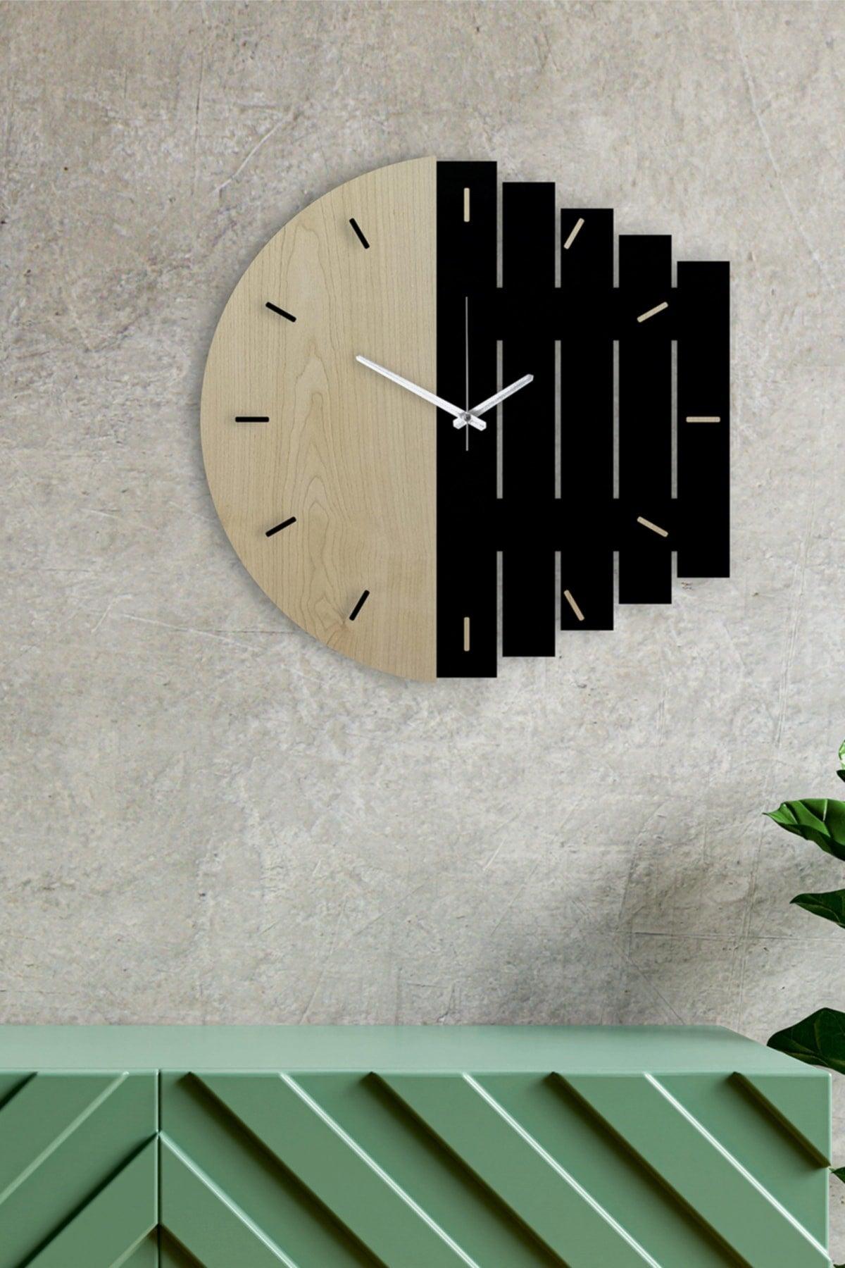 Decorative Modern Wooden Wall Clock Rhythm