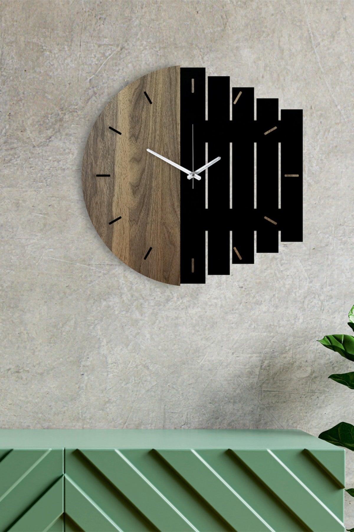 Decorative Modern Wooden Wall Clock Rhythm