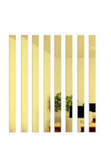 Decorative Strip Gold Mirror Plexi Wall Ornament 2.5x100cm (Adhesive) - Swordslife