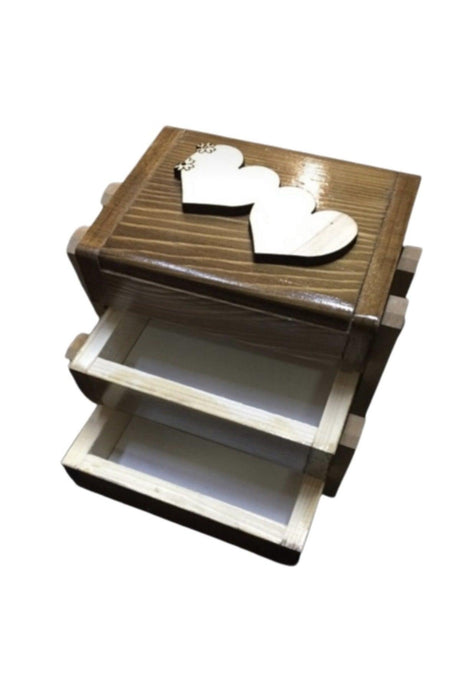 Decorative Sewing And Accessory Box 3-Tier Jewelry Box Small Size - Swordslife