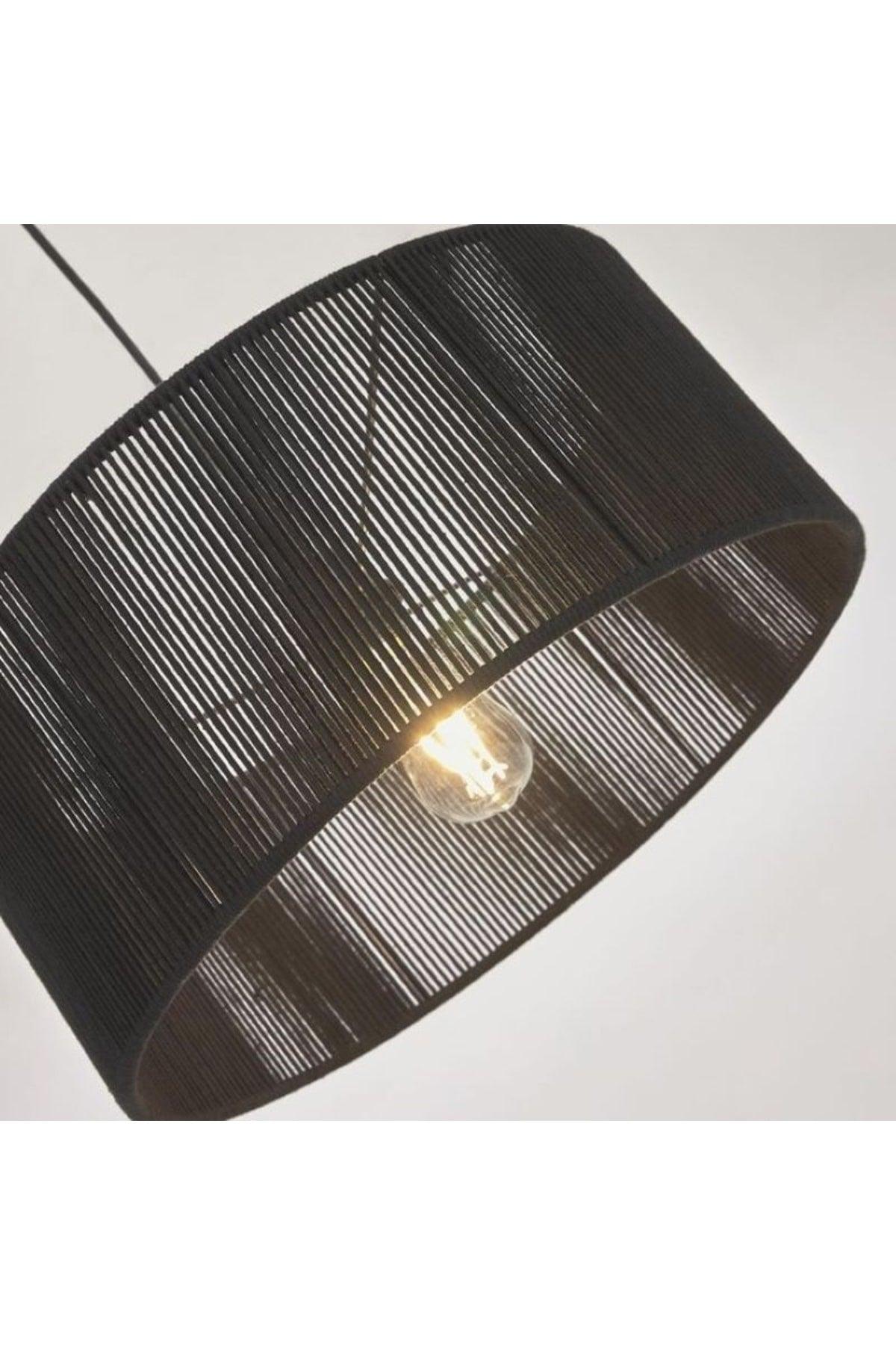 Decorative Pendant Lamp Chandelier Floor Lamp Head Black - Swordslife