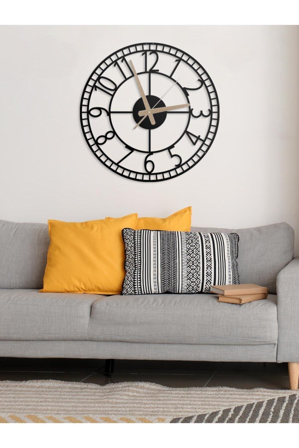 Decorative Turkish Numeral Metal Wall Clock