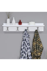 Decorative Wall Hanger Minimal Shelf Hanger 80 Cm White - Swordslife