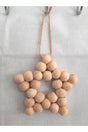 Decorative Wooden Beaded Star 5 Angle, Door Wall Kitchen Baby Room Ornament - Swordslife