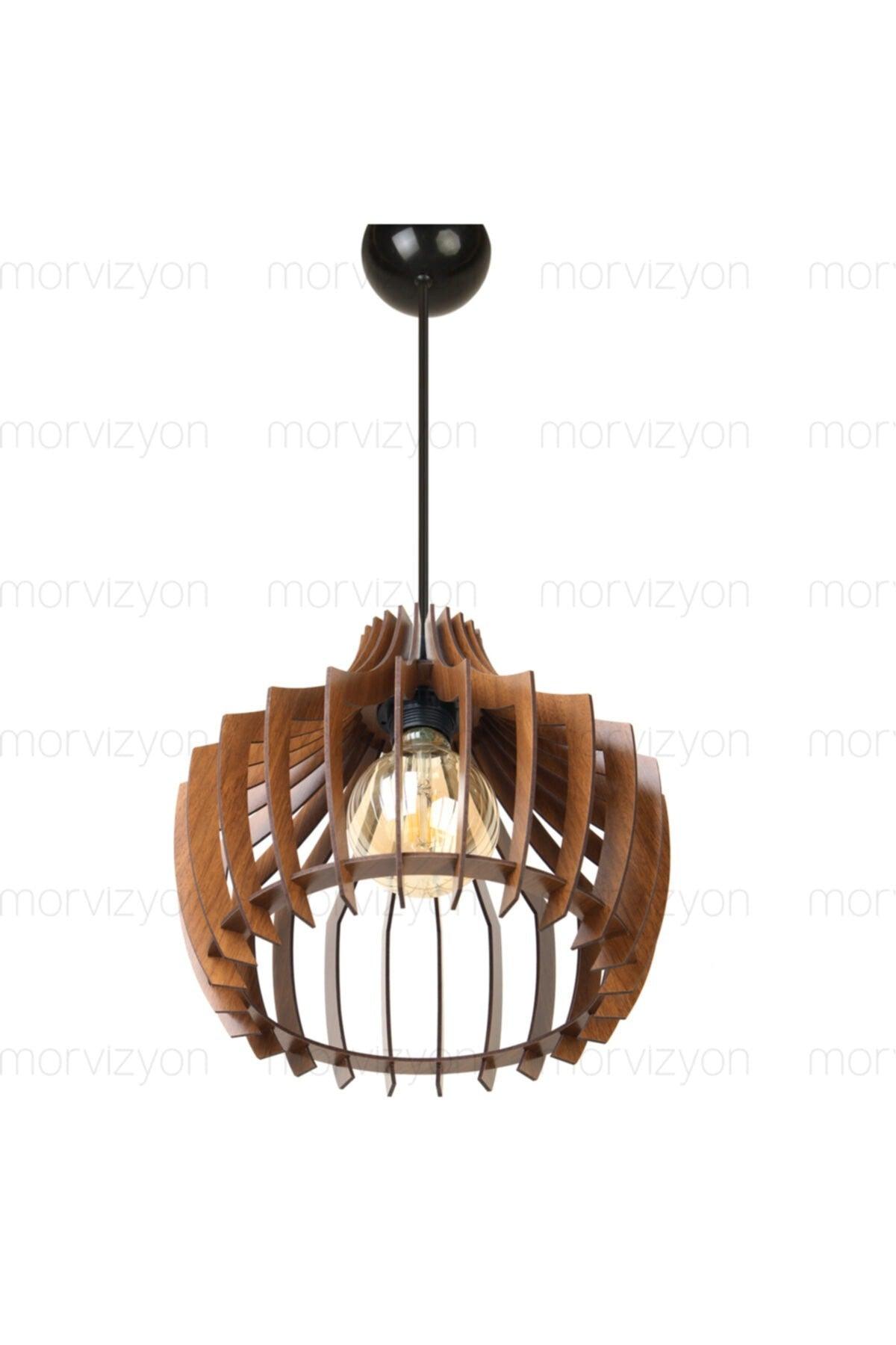 Decorative Wooden Chandelier - M315 Brown - Swordslife