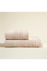 Deep Face Towel 50x90 Cm Beige/sage - Swordslife