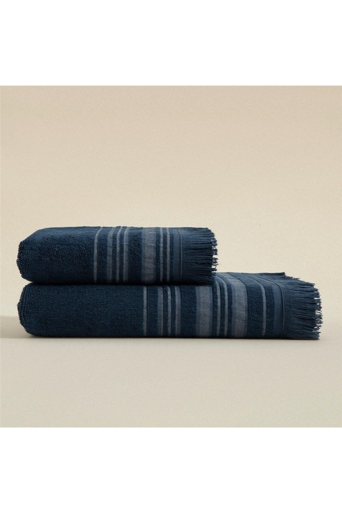 Deep Face Towel 50x90 Cm Marin Blue/aqua - Swordslife