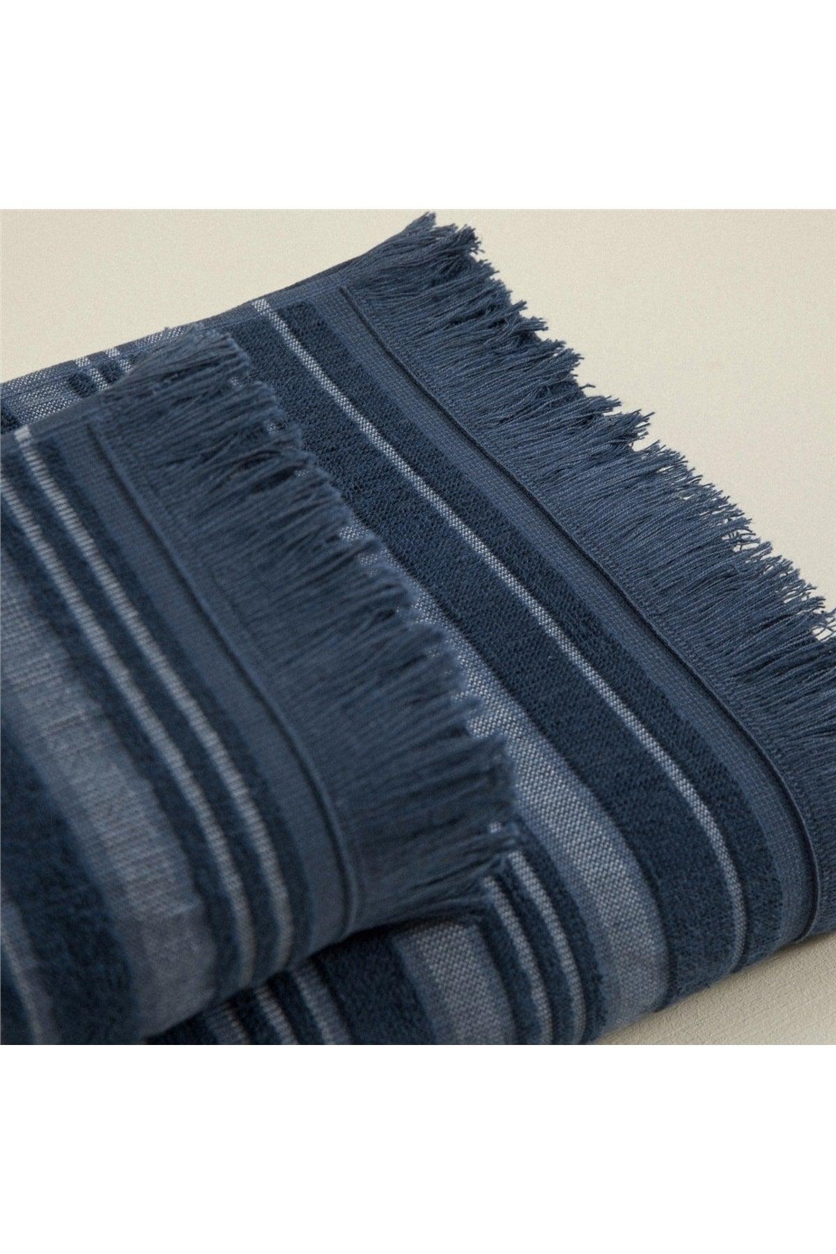Deep Face Towel 50x90 Cm Marin Blue/aqua - Swordslife