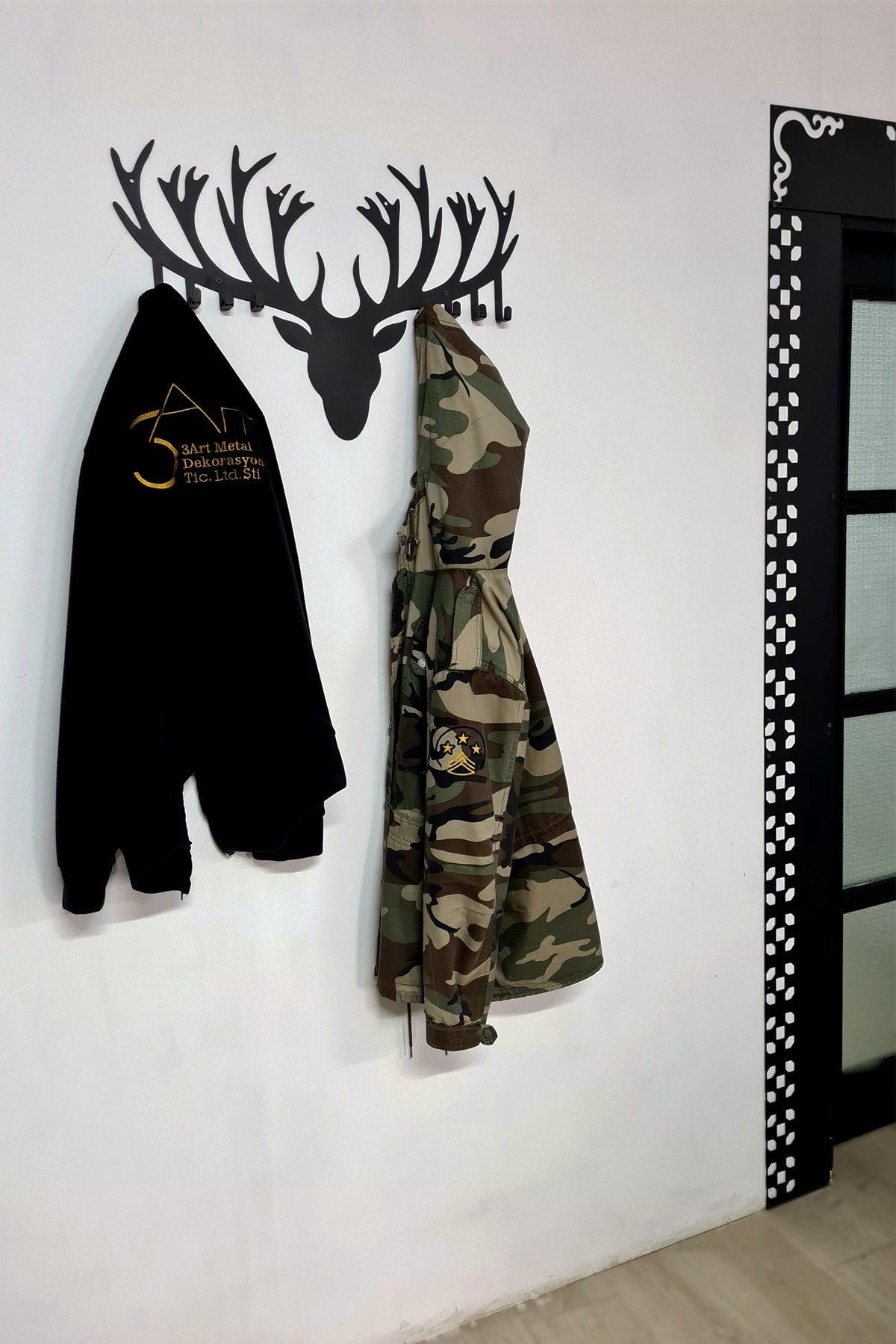 Deer Antler Metal Wall Hanger - Decorative