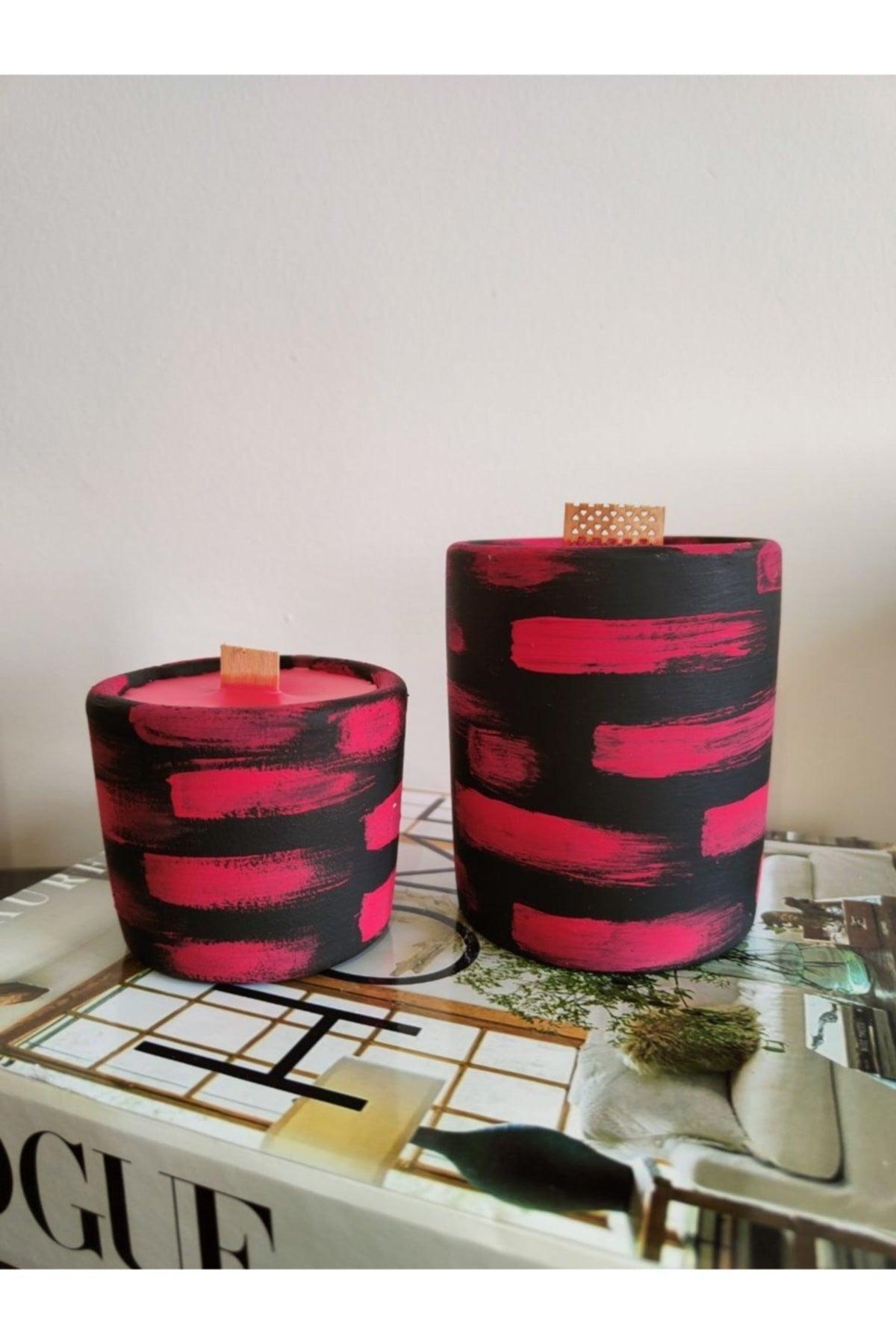 Decorative 100% Soy Wax Japanese Cherry Scented Bamboo Wick Aromatherapy Candle Set of 2 - Swordslife
