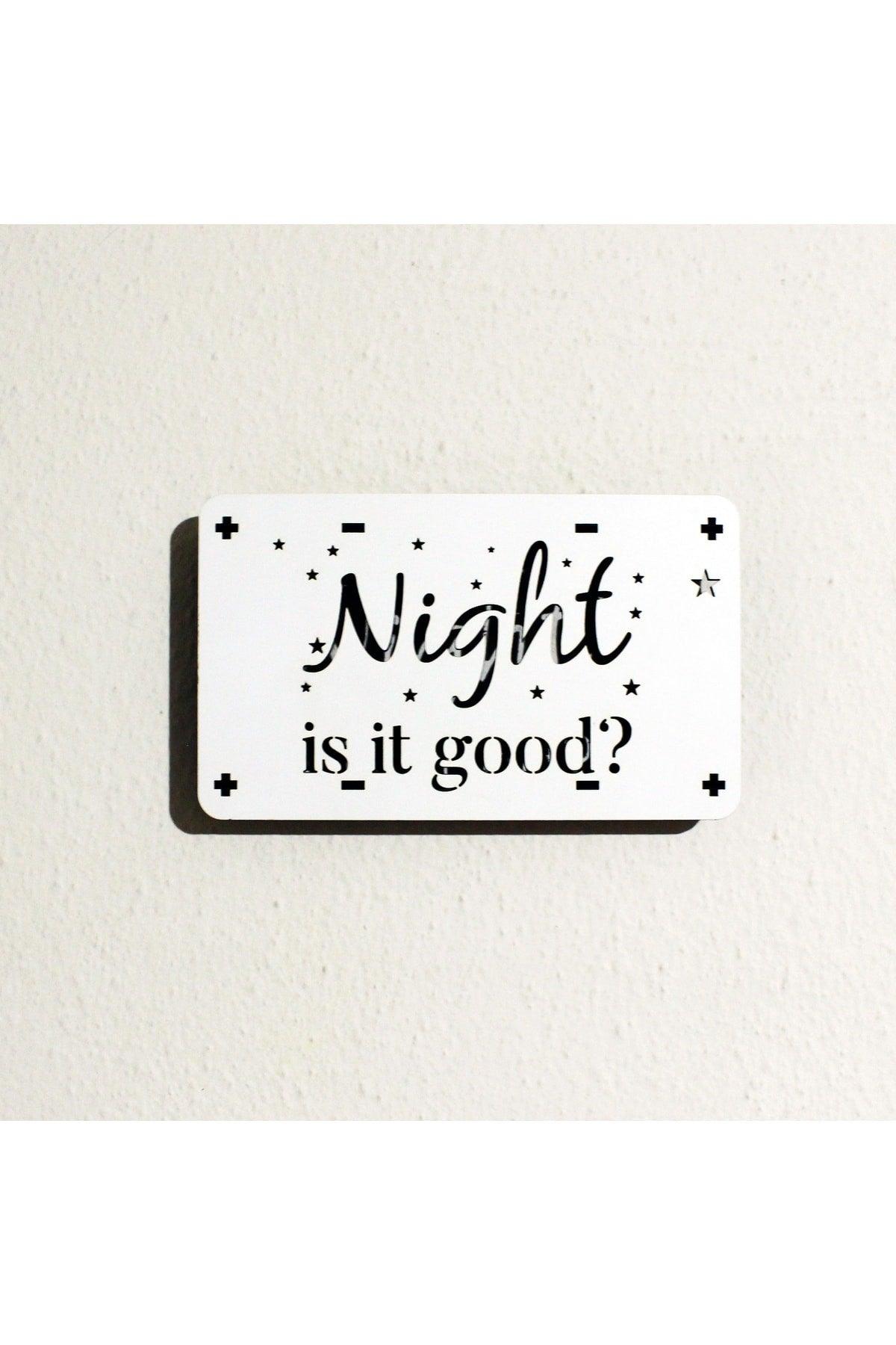 Decorative Wooden Night Light, Desktop Accessory, Wall Accessory Good Night - Swordslife