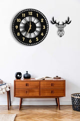 Decorative Mirrored Wall Clock 50x50cm + Deer Table - Swordslife