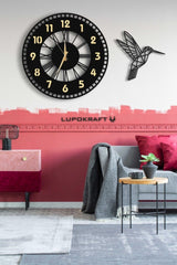 Decorative Mirrored Wall Clock 50x50cm + Bird Table - Swordslife