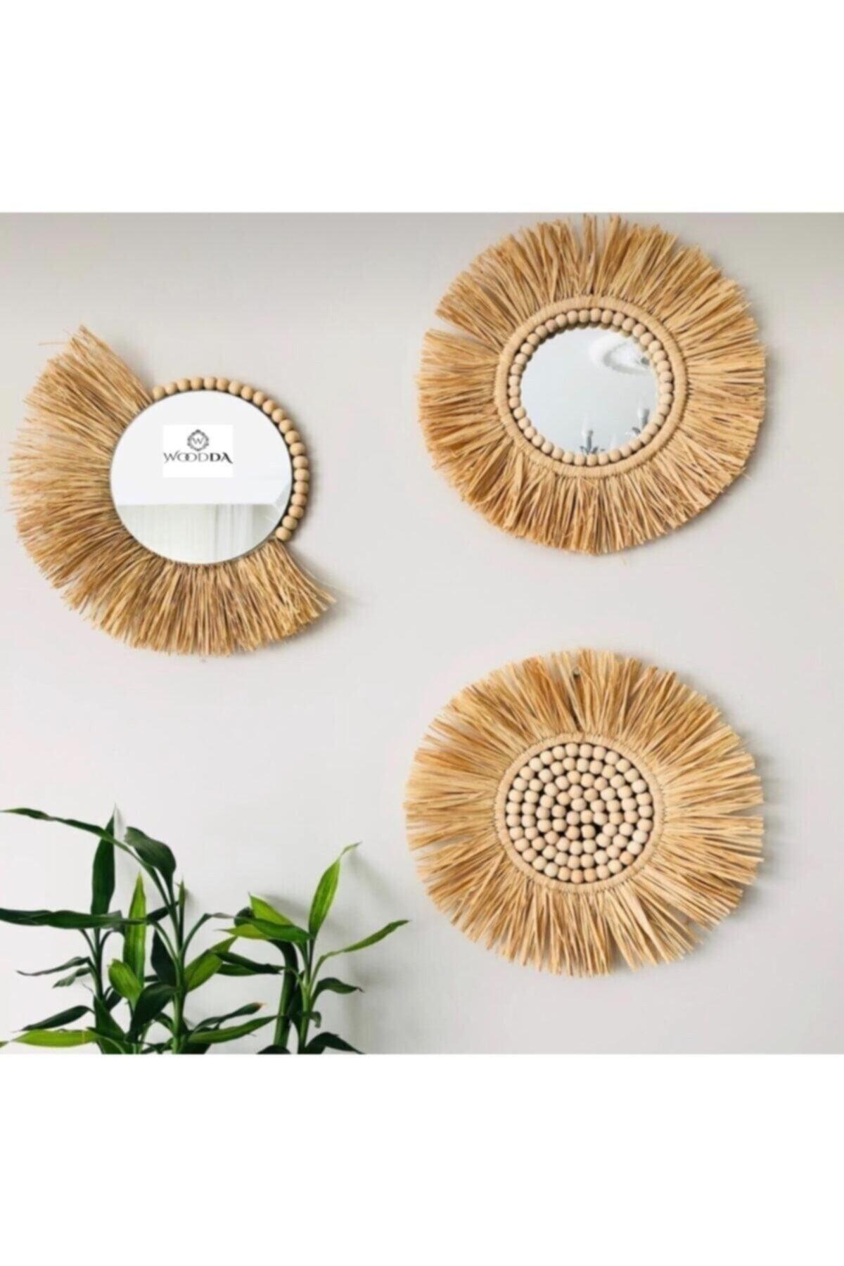 Decorative Mirrored Wall Decoration Set of 3 Rayna Mirror - Swordslife