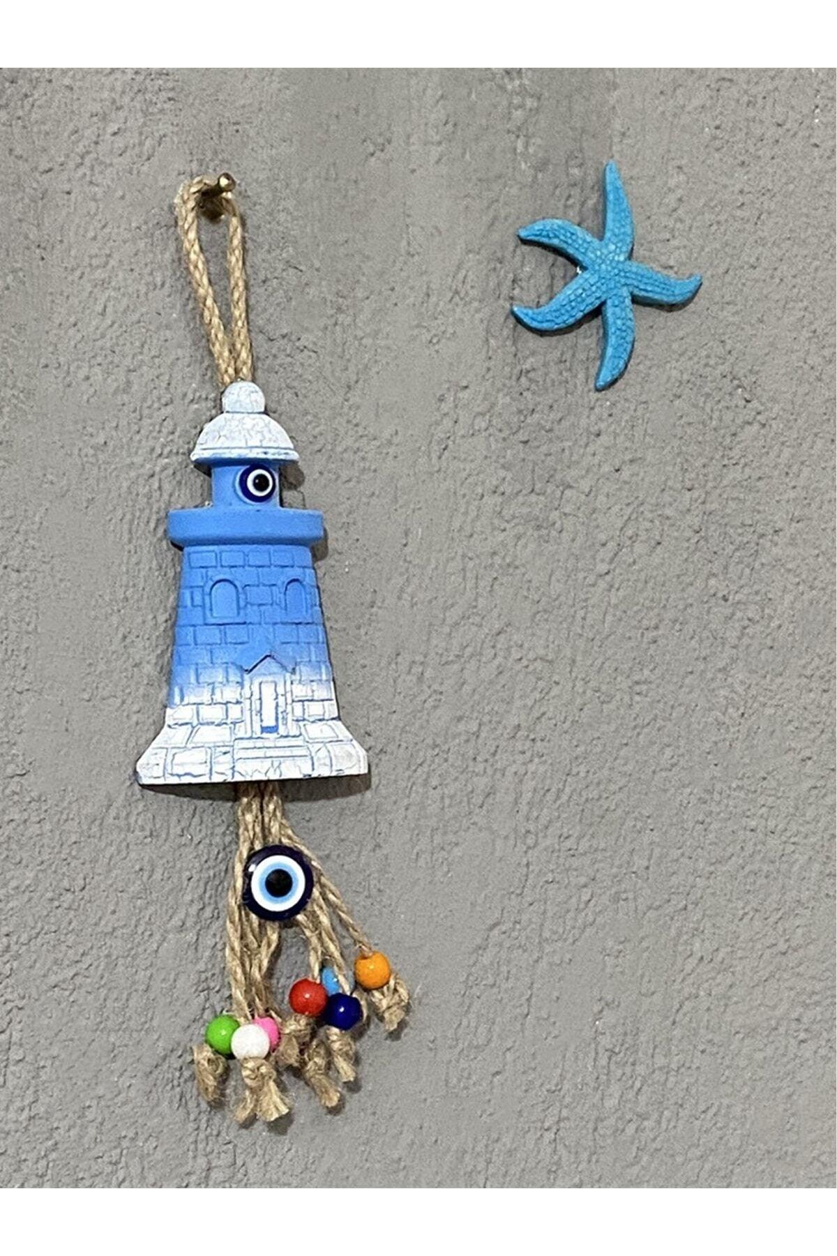 Decorative Garden Ornament , Single Lighthouse Cracking Wall Ornament - Swordslife