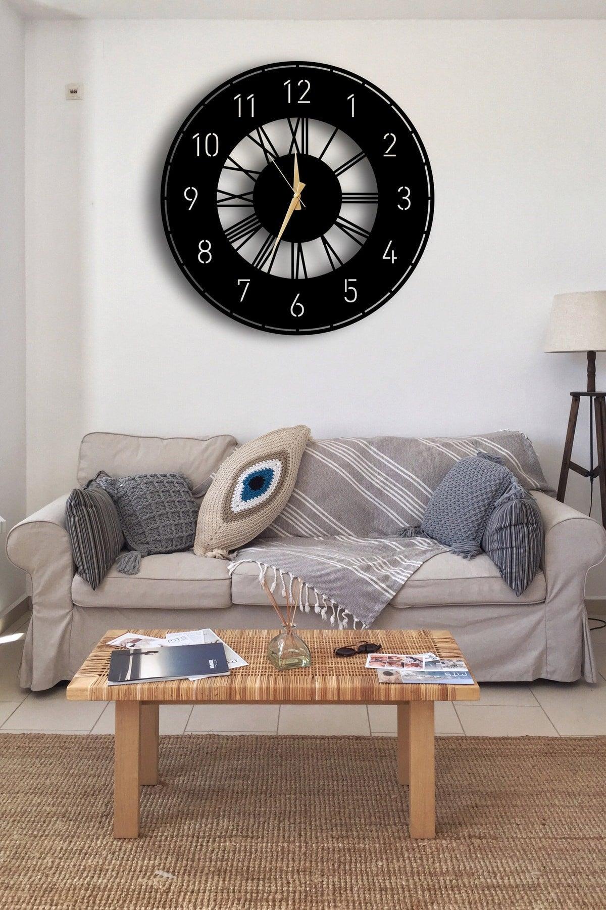 Decorative Wall Clock 50x50cm + Vase Painting - Swordslife