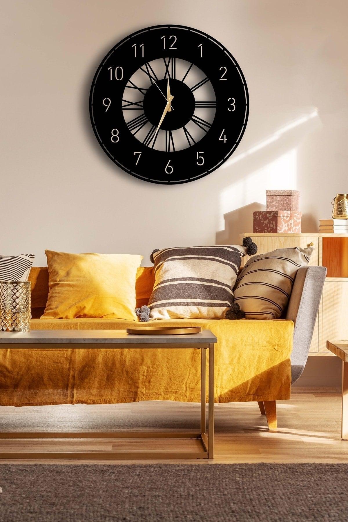 Decorative Wall Clock 50x50cm + Vase Painting - Swordslife