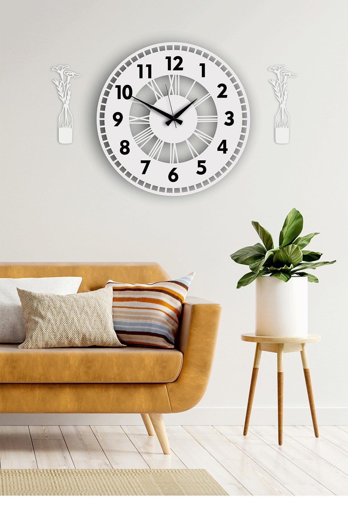 Decorative Wall Clock Vase Painting - Swordslife