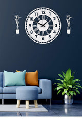 Decorative Wall Clock Vase Painting - Swordslife