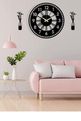 Decorative Wall Clock Vase Painting - Swordslife