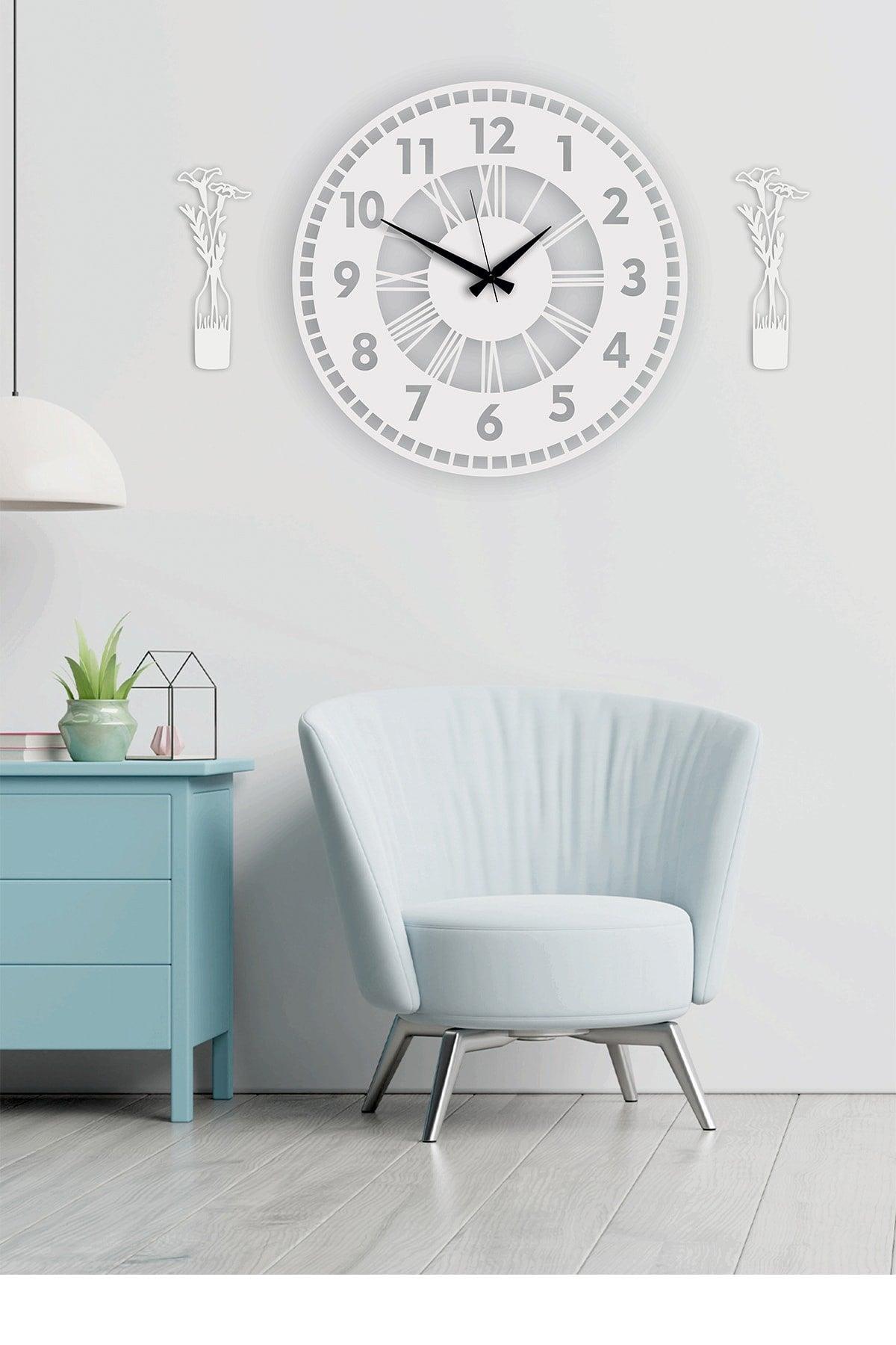 Decorative Wall Clock Vase Painting - Swordslife