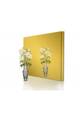 Decorative Square Gold Mirror Plexi Wall Ornament Gold (Adhesive) - Swordslife
