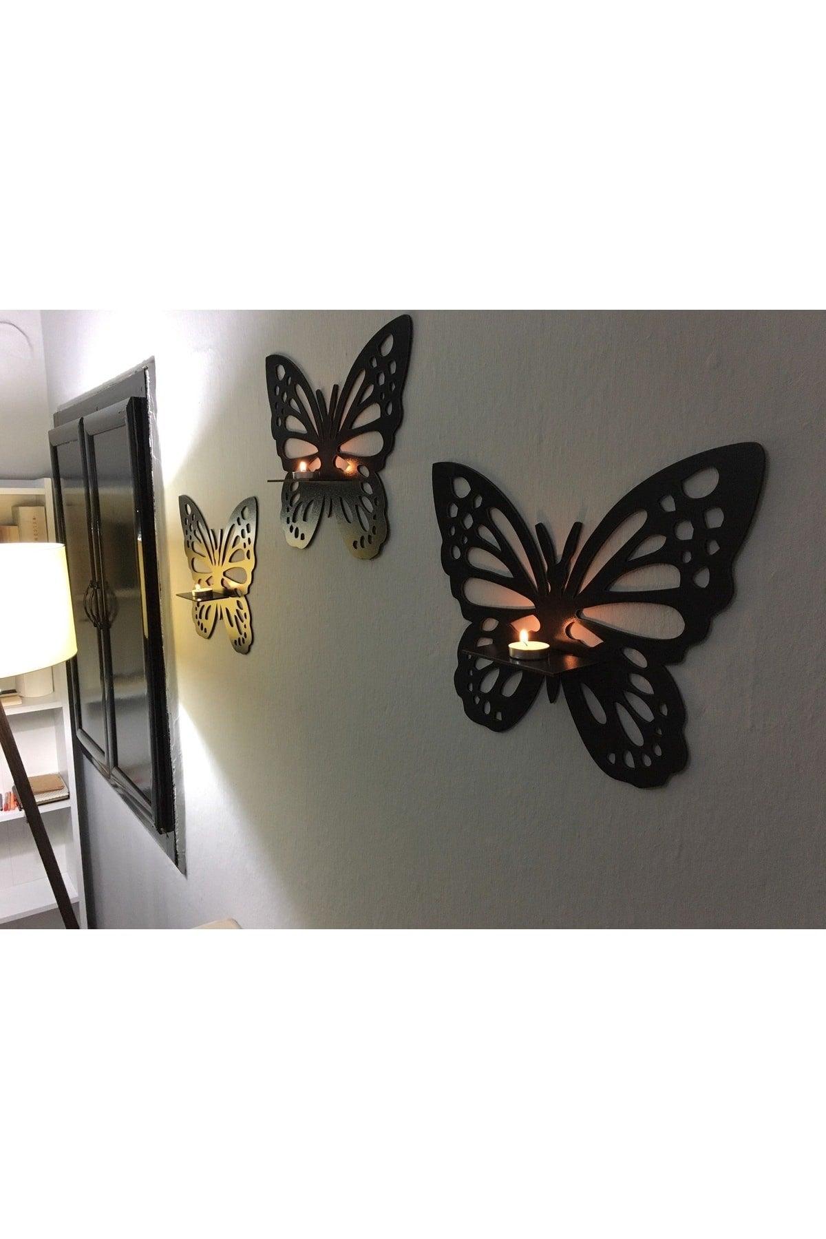 Decorative Butterfly Wall Shelf Set of 3 - Swordslife