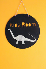 Decorative Kids Room Lake Dinosaur Black Kids Room Door & Wall Decoration - Swordslife