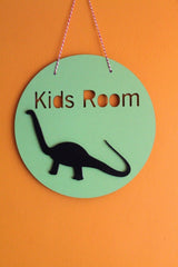 Decorative Kids Room Black Dinosaur Green Kids Room Door & Wall Decoration - Swordslife