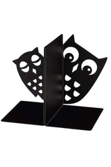 Decorative Metal Book Holder Owl Figure Book Support Bookshelf Organizer - Swordslife
