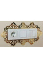 Decorative Plexi Socket Switch Frame Triple Gold - Swordslife