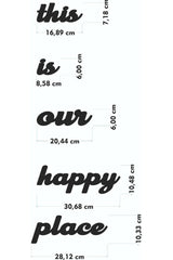 Decorative Painting This Is Our Happy Place Graffiti Wall Ornament Numa Concept - Swordslife