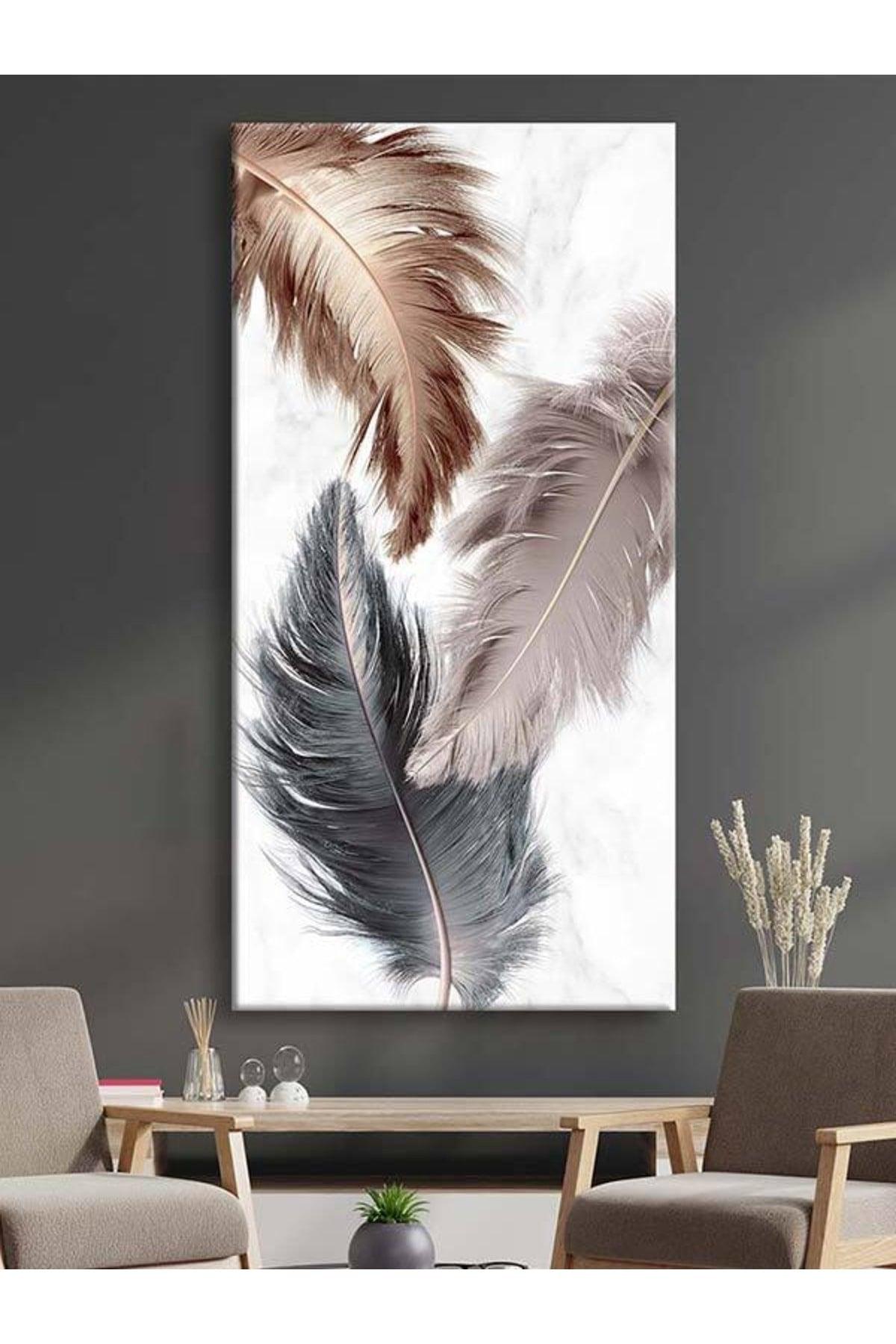 Decorative Feathers Canvas Painting - Voov2140 - Swordslife