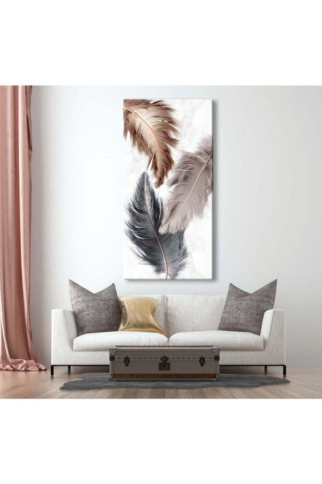 Decorative Feathers Canvas Painting - Voov2140 - Swordslife