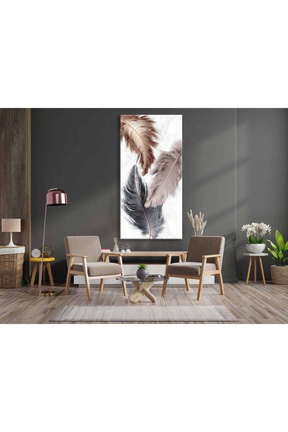 Decorative Feathers Canvas Painting - Voov2140 - Swordslife