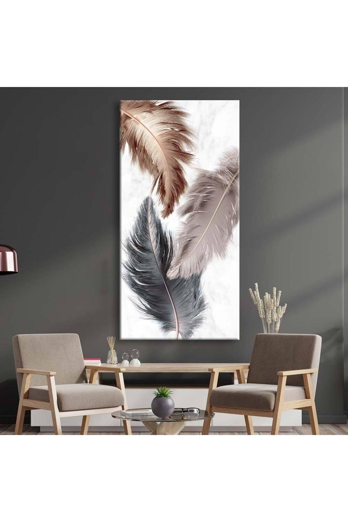Decorative Feathers Canvas Painting - Voov2140 - Swordslife