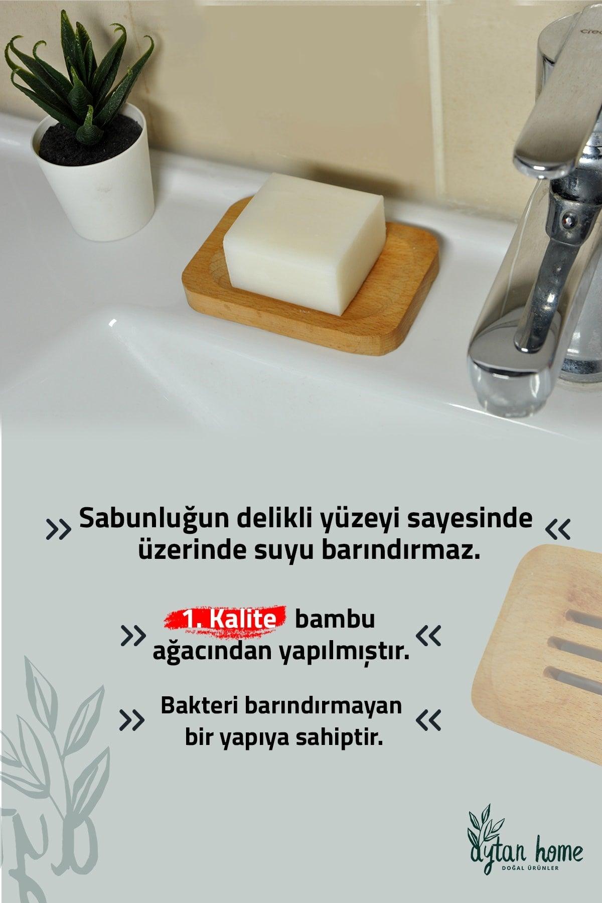 Dekoration Bambu Natürliche Seife Ahşap (BANYO ACCESSORIES) - Swordslife