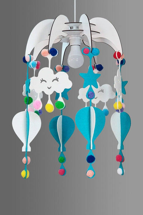 Design Otto Dream Light Decorative Kids Room Chandelier Baby Room Chandelier Blue - Swordslife