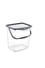 Detergent Aufbewahrungsbox mit Grau Lid 6 Lt Transparent - Swordslife