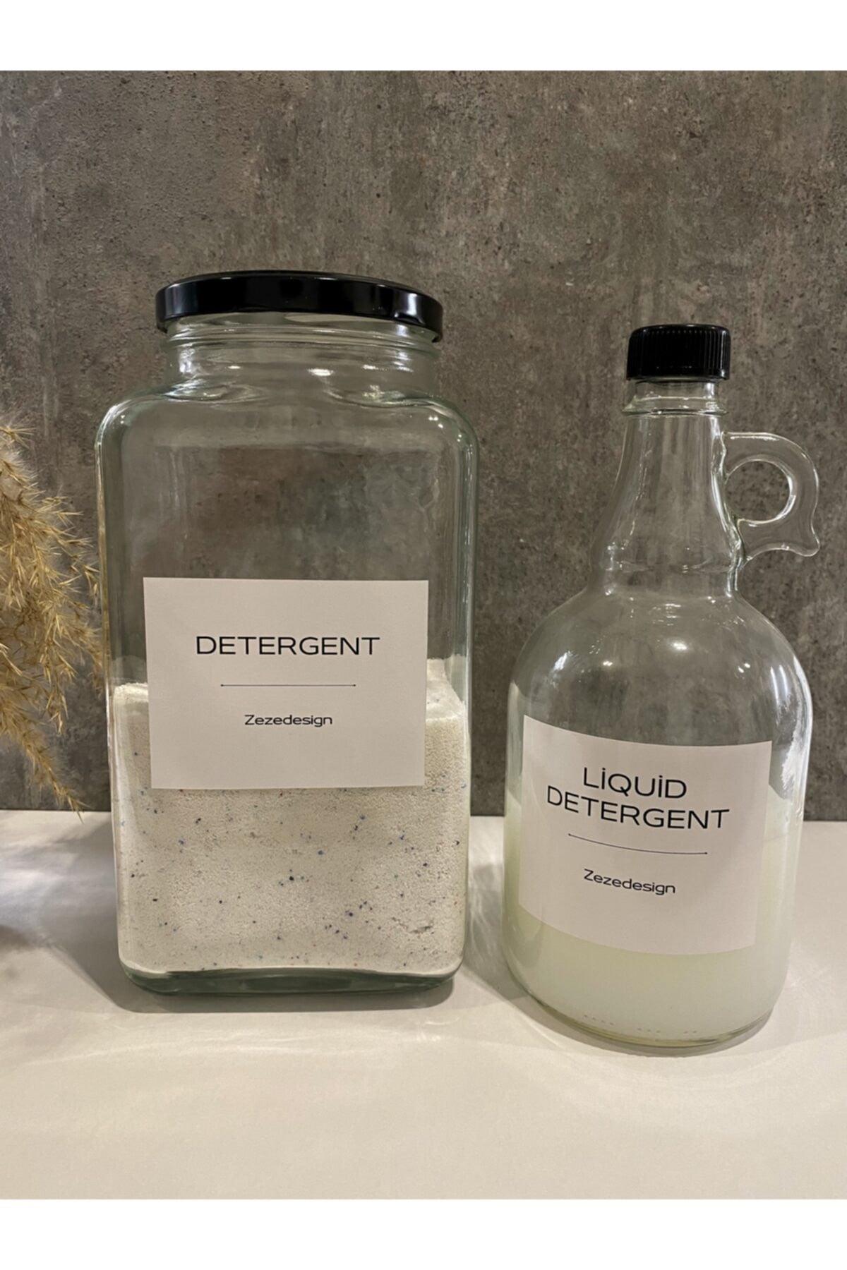 Detergent Jar 3000ml And Gallon Liquid Detergent Bottle 1000ml Glass - Swordslife