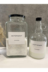 Detergent Jar 3000ml And Gallon Softener Bottle 1000ml Glass - Swordslife