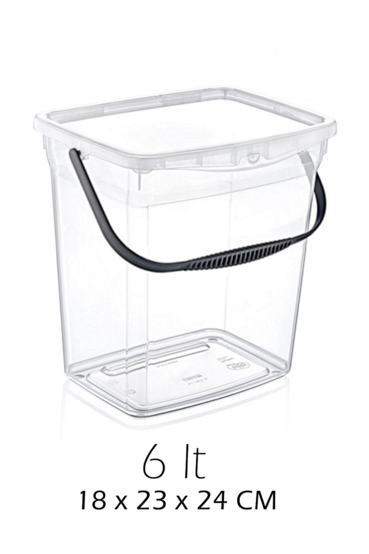 Detergent mit Lid Portable Detergent Storage Box 6 Lt (SEFFAF COVER) - Swordslife