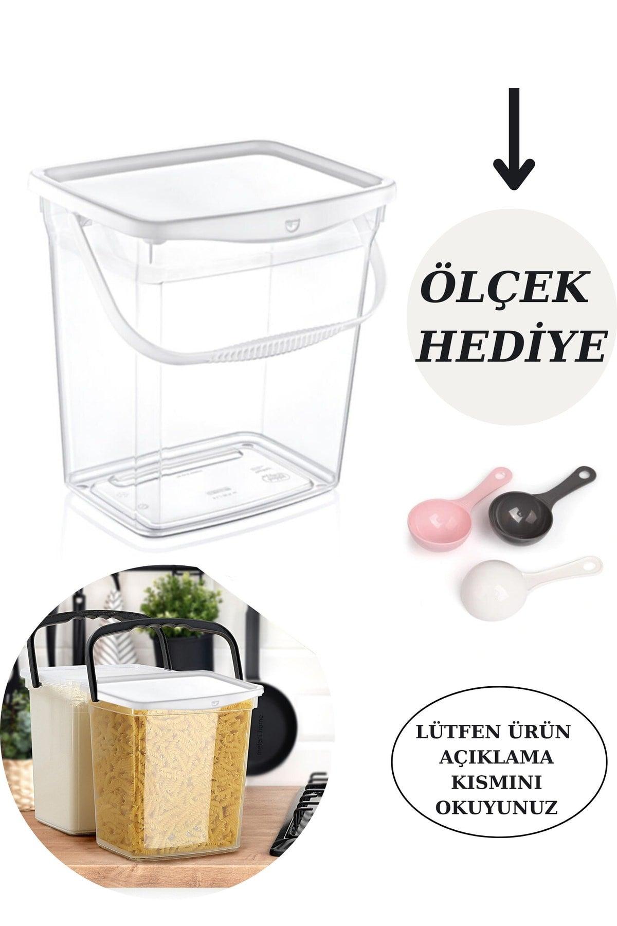 Detergent mit White Lid Portable Detergent Storage Box 6 Lt Transparent - Swordslife